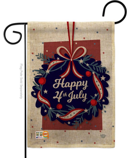 Happy 4th of July - Fourth of July Americana Vertical Impressions Decorative Flags HG192055 Made In USA - Image 2