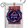 Happy 4th of July - Fourth of July Americana Vertical Impressions Decorative Flags HG192055 Made In USA