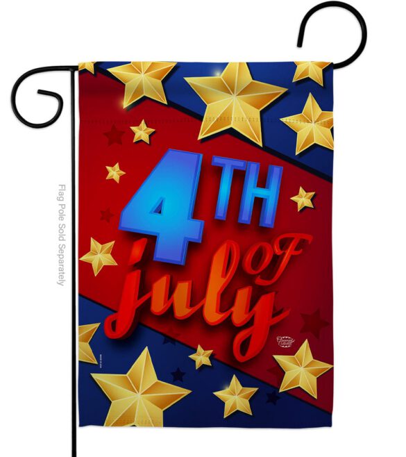 4th of July Stars - Fourth of July Americana Vertical Impressions Decorative Flags HG192164 Made In USA - Image 2