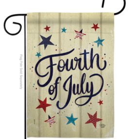 Fourth Of July Stars - Fourth of July Americana Vertical Impressions Decorative Flags HG192626 Made In USA