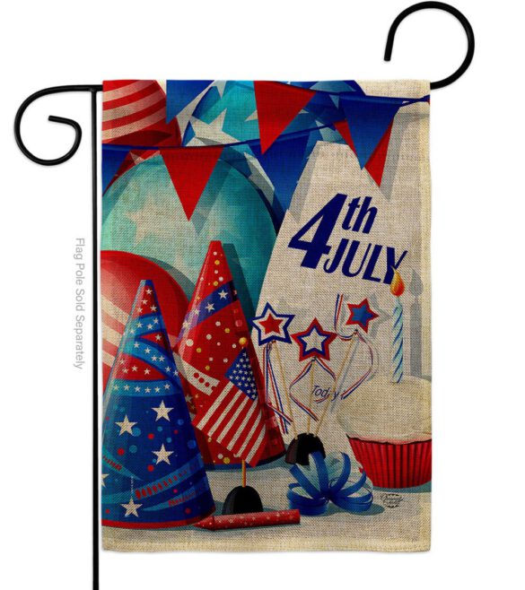 Celebrate 4th of July - Fourth of July Americana Vertical Impressions Decorative Flags HG192637 Made In USA - Image 11