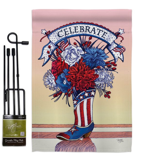 American Boots - Fourth of July Americana Vertical Impressions Decorative Flags HG111007 Made In USA - Image 5