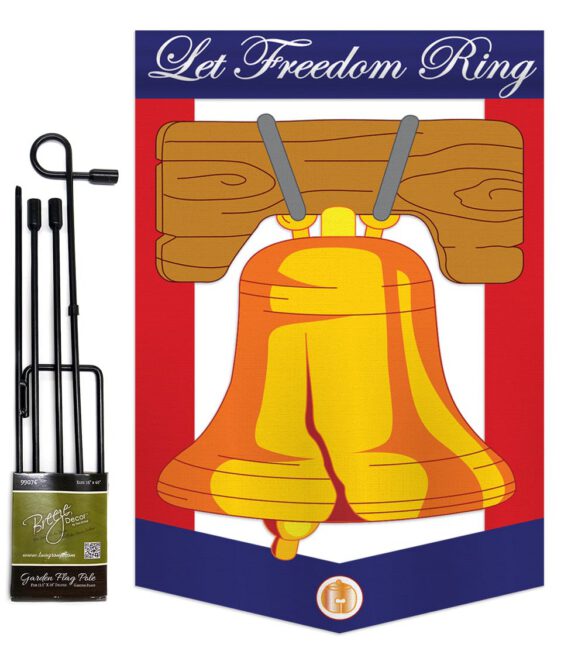 Freedom Bell - Fourth of July Americana Vertical Applique Decorative Flags HG111048 - Image 5
