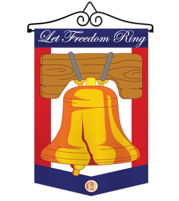 Freedom Bell - Fourth of July Americana Vertical Applique Decorative Flags HG111048 - Image 6