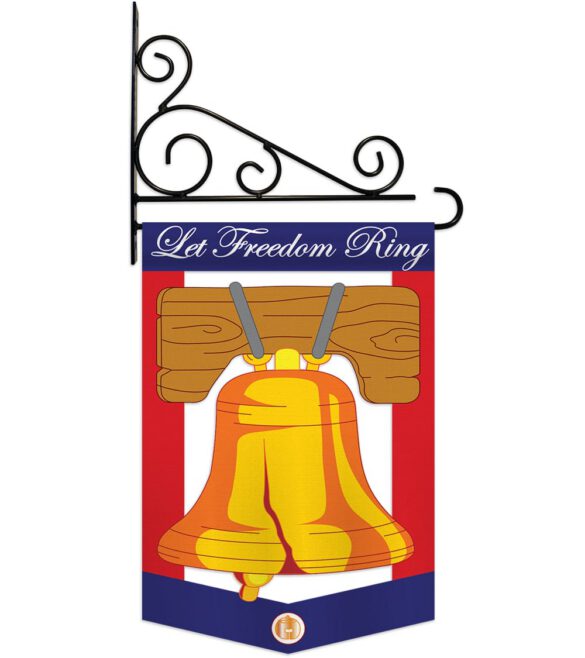 Freedom Bell - Fourth of July Americana Vertical Applique Decorative Flags HG111048 - Image 10