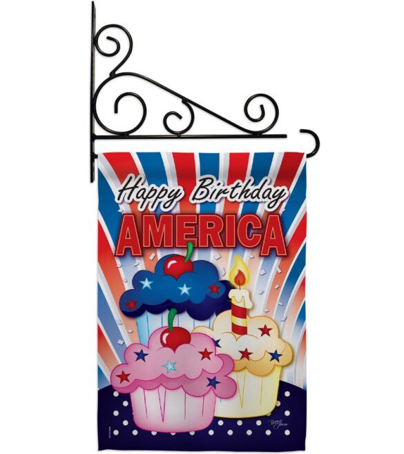 American Cupcake - Fourth of July Americana Vertical Impressions Decorative Flags HG111052 Imported - Image 11
