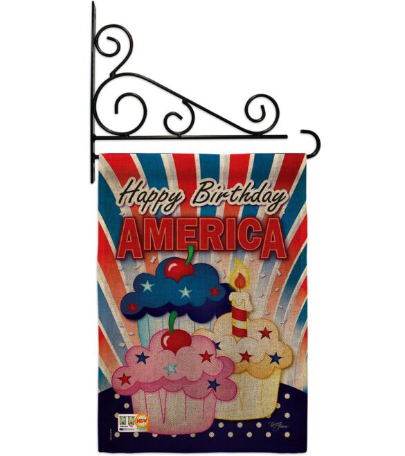 American Cupcake - Fourth of July Americana Vertical Impressions Decorative Flags HG111052 Imported - Image 12