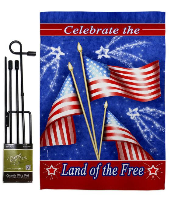 Celebrate Freedom - Fourth of July Americana Vertical Impressions Decorative Flags HG111057 Made In USA - Image 4