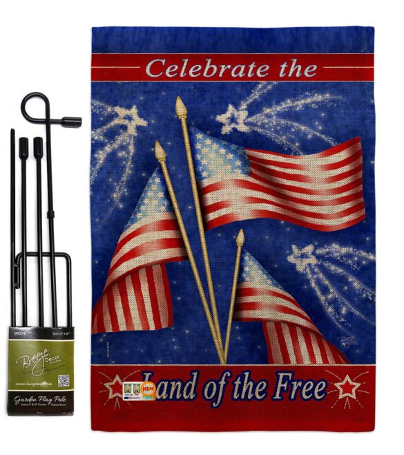 Celebrate Freedom - Fourth of July Americana Vertical Impressions Decorative Flags HG111057 Made In USA - Image 8