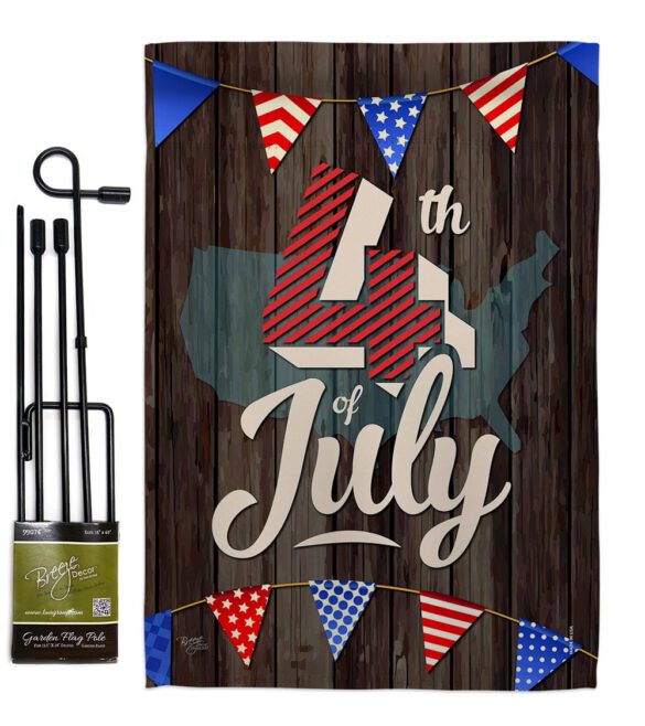 4th of July - Fourth of July Americana Vertical Impressions Decorative Flags HG111081 Made In USA - Image 5