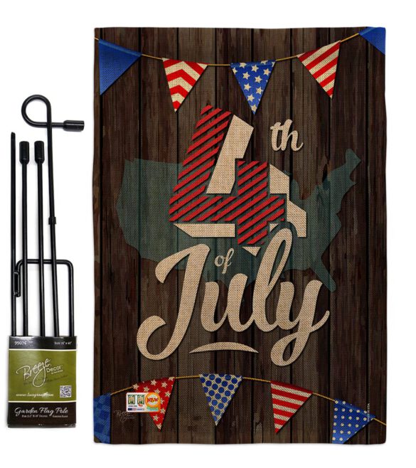 4th of July - Fourth of July Americana Vertical Impressions Decorative Flags HG111081 Made In USA - Image 9