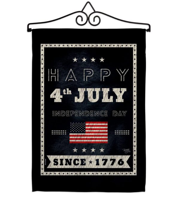 Happy 4th July - Fourth of July Americana Vertical Impressions Decorative Flags HG111095 Made In USA - Image 7