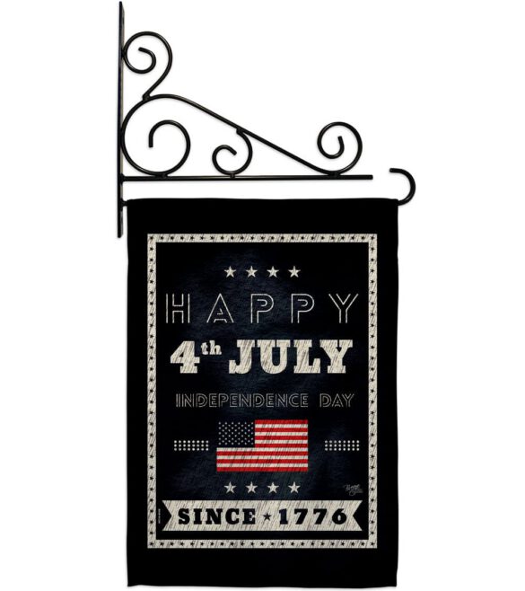 Happy 4th July - Fourth of July Americana Vertical Impressions Decorative Flags HG111095 Made In USA - Image 8