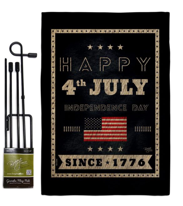 Happy 4th July - Fourth of July Americana Vertical Impressions Decorative Flags HG111095 Made In USA - Image 14