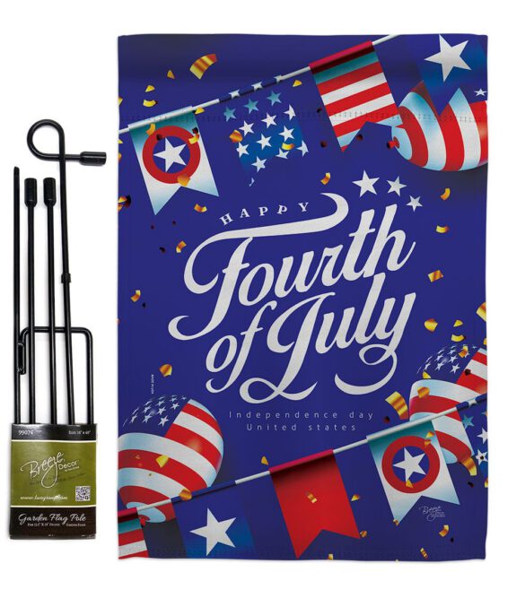 Celebrate Independence Day - Fourth of July Americana Vertical Impressions Decorative Flags HG111098 Made In USA - Image 4