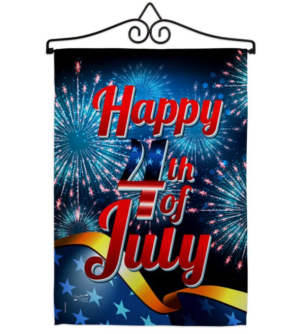 Happy 4th of July - Fourth of July Americana Vertical Impressions Decorative Flags HG137022 Made In USA - Image 8