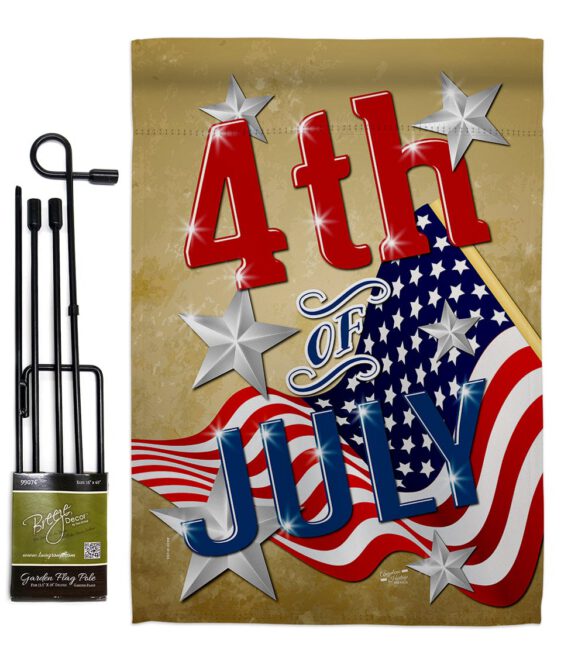 4th of July - Fourth of July Americana Vertical Impressions Decorative Flags HG137072 Made In USA - Image 5