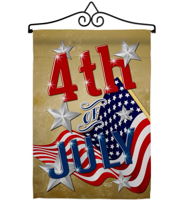 4th of July - Fourth of July Americana Vertical Impressions Decorative Flags HG137072 Made In USA - Image 8