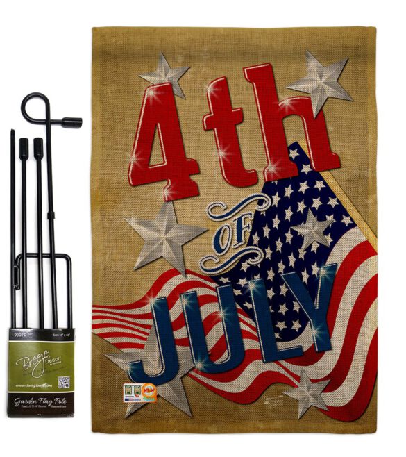 4th of July - Fourth of July Americana Vertical Impressions Decorative Flags HG137072 Made In USA - Image 9