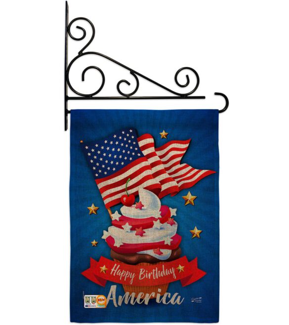 Happy Birthday America - Fourth of July Americana Vertical Impressions Decorative Flags HG137073 Made In USA - Image 12