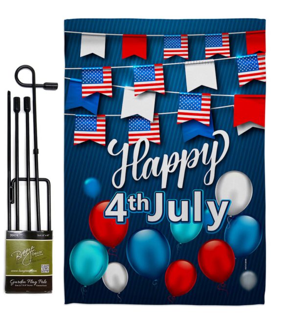 Celebrate July 4th - Fourth of July Americana Vertical Impressions Decorative Flags HG170047 Made In USA - Image 4