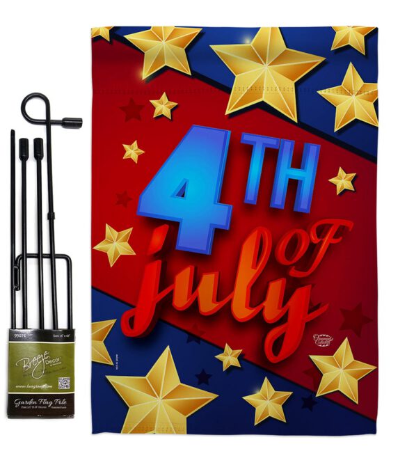 4th of July Stars - Fourth of July Americana Vertical Impressions Decorative Flags HG192164 Made In USA - Image 5
