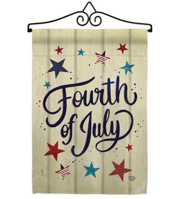 Fourth Of July Stars - Fourth of July Americana Vertical Impressions Decorative Flags HG192626 Made In USA - Image 7