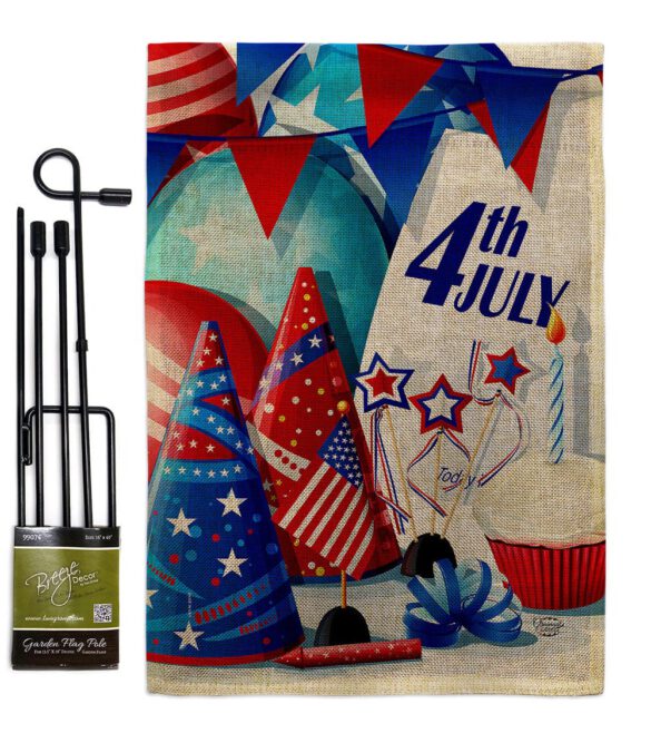 Celebrate 4th of July - Fourth of July Americana Vertical Impressions Decorative Flags HG192637 Made In USA - Image 14