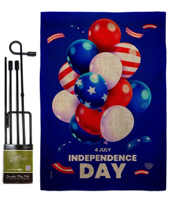 Ballons of Independence - Fourth of July Americana Vertical Impressions Decorative Flags HG192640 Made In USA - Image 15