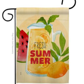 Fresh Summer Drinks - Fruits Food Vertical Impressions Decorative Flags HG192610 Made In USA