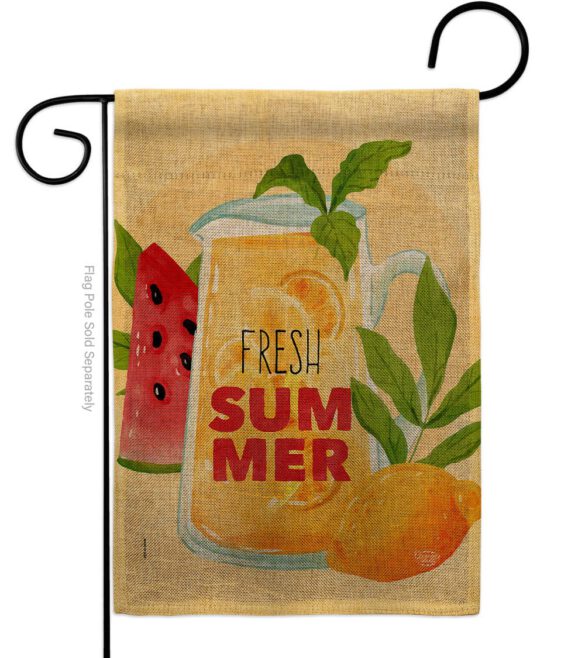 Fresh Summer Drinks - Fruits Food Vertical Impressions Decorative Flags HG192610 Made In USA - Image 11