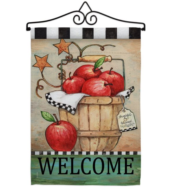 Apple Basket - Fruits Food Vertical Impressions Decorative Flags HG117039 Made In USA - Image 8
