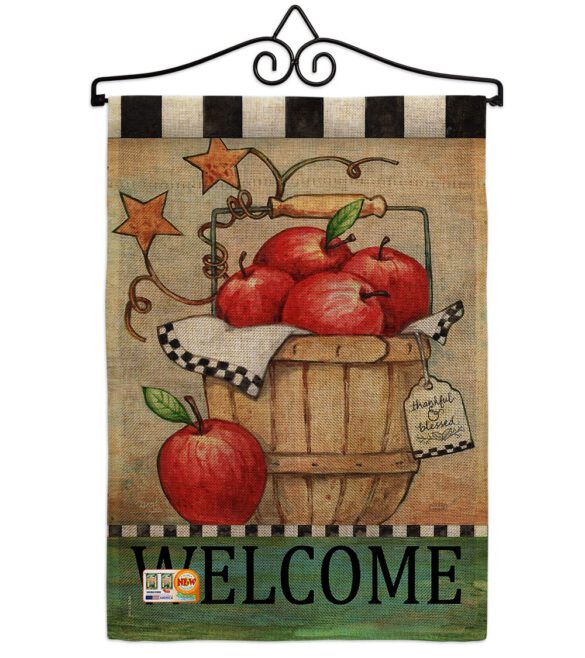 Apple Basket - Fruits Food Vertical Impressions Decorative Flags HG117039 Made In USA - Image 11