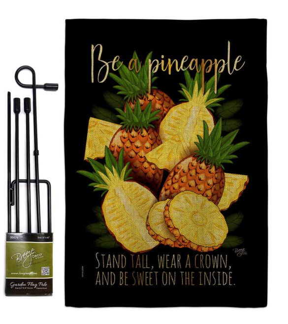 Be a Pineapple - Fruits Food Vertical Impressions Decorative Flags HG117066 Made In USA - Image 15
