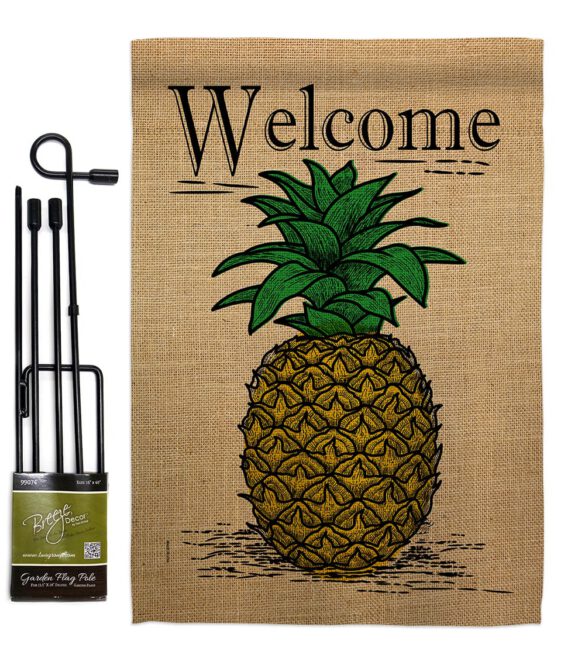 Classic Pineapple - Fruits Food Vertical Impressions Decorative Flags HG192194 Made In USA - Image 4