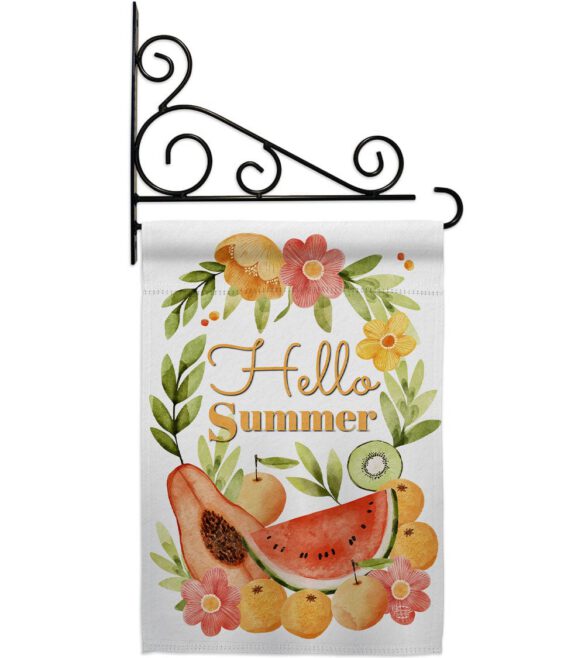 Hello Fruity - Fruits Food Vertical Impressions Decorative Flags HG192604 Made In USA - Image 8