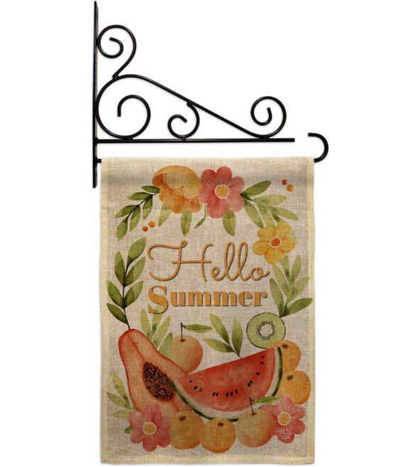 Hello Fruity - Fruits Food Vertical Impressions Decorative Flags HG192604 Made In USA - Image 18