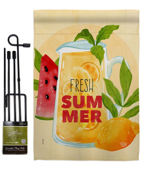 Fresh Summer Drinks - Fruits Food Vertical Impressions Decorative Flags HG192610 Made In USA - Image 4