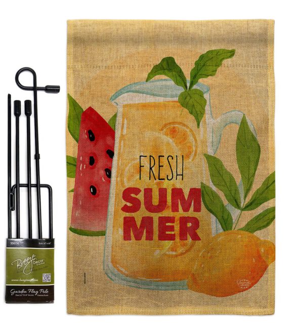 Fresh Summer Drinks - Fruits Food Vertical Impressions Decorative Flags HG192610 Made In USA - Image 14