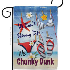 Chunky Dunk - Fun In The Sun Summer Vertical Impressions Decorative Flags HG106004 Made In USA