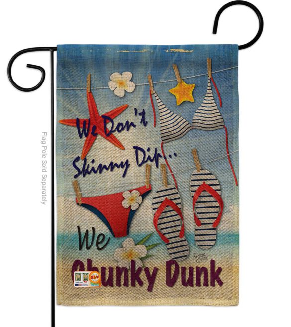 Chunky Dunk - Fun In The Sun Summer Vertical Impressions Decorative Flags HG106004 Made In USA - Image 8