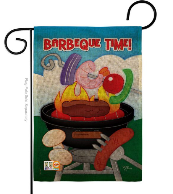 Barbeque Time - Fun In The Sun Summer Vertical Impressions Decorative Flags HG106053 Imported - Image 9