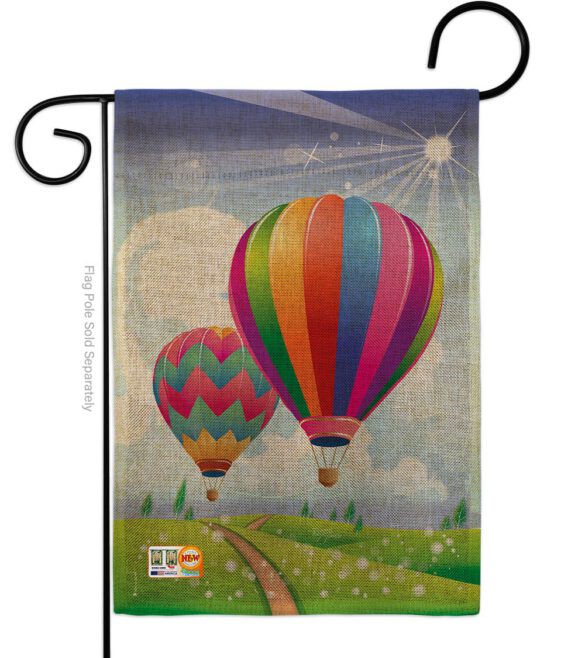 Balloon Festival - Fun In The Sun Summer Vertical Impressions Decorative Flags HG106058 Made In USA - Image 9