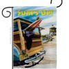 Beach Wagon - Fun In The Sun Summer Vertical Impressions Decorative Flags HG106068 Made In USA