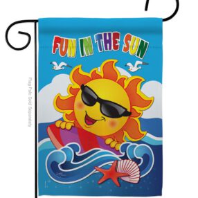 Fun in the Sun - Fun In The Sun Summer Vertical Impressions Decorative Flags HG106069 Made In USA