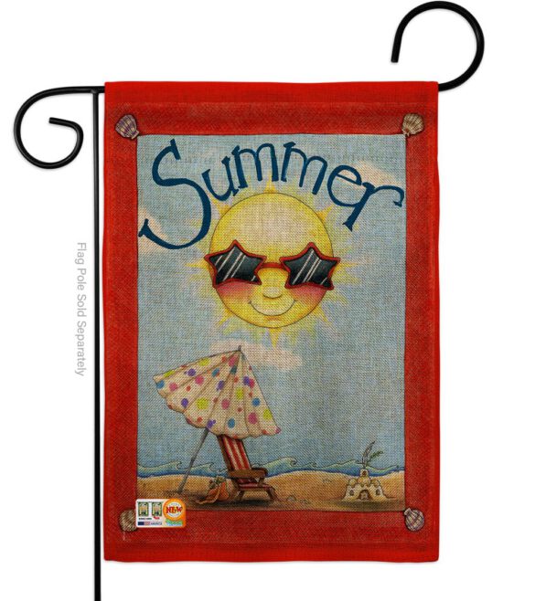 Fun in Summer - Fun In The Sun Summer Vertical Impressions Decorative Flags HG106074 Made In USA - Image 8