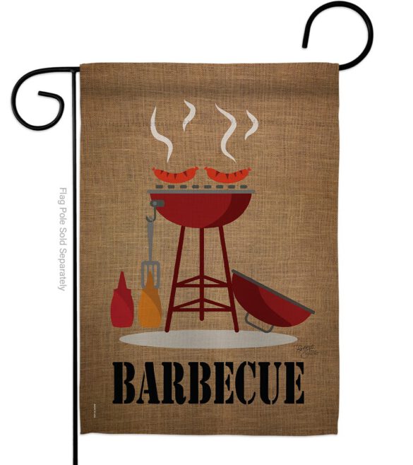 Barbecue - Fun In The Sun Summer Vertical Impressions Decorative Flags HG106076 Made In USA - Image 2
