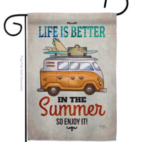Better in Summer - Fun In The Sun Summer Vertical Impressions Decorative Flags HG106077 Made In USA