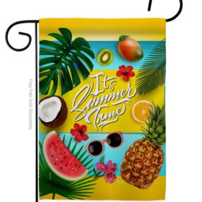 Fruity Summer Time - Fun In The Sun Summer Vertical Impressions Decorative Flags HG106085 Made In USA