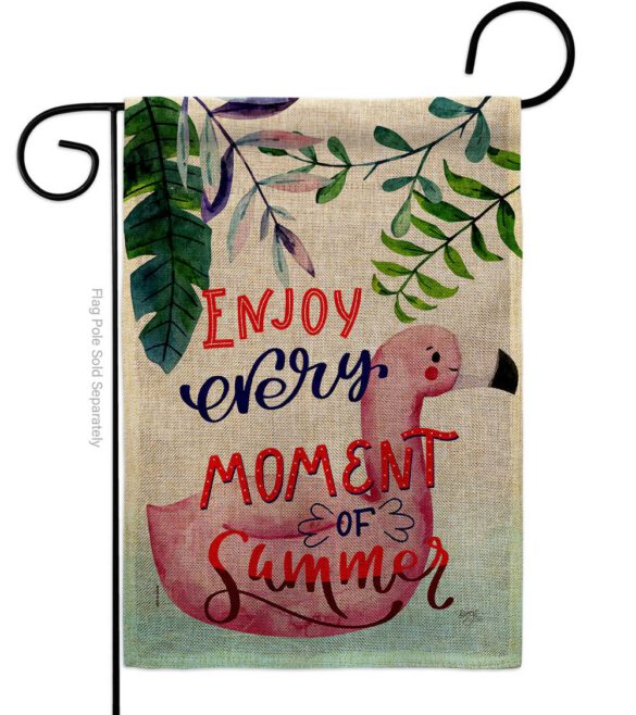 Enjoy Every Moment - Fun In The Sun Summer Vertical Impressions Decorative Flags HG106104 Made In USA - Image 11
